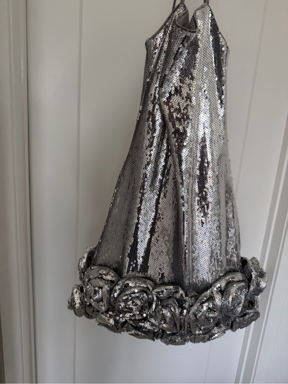 Silver Sequin Mini Dress - Picture 4 of 4